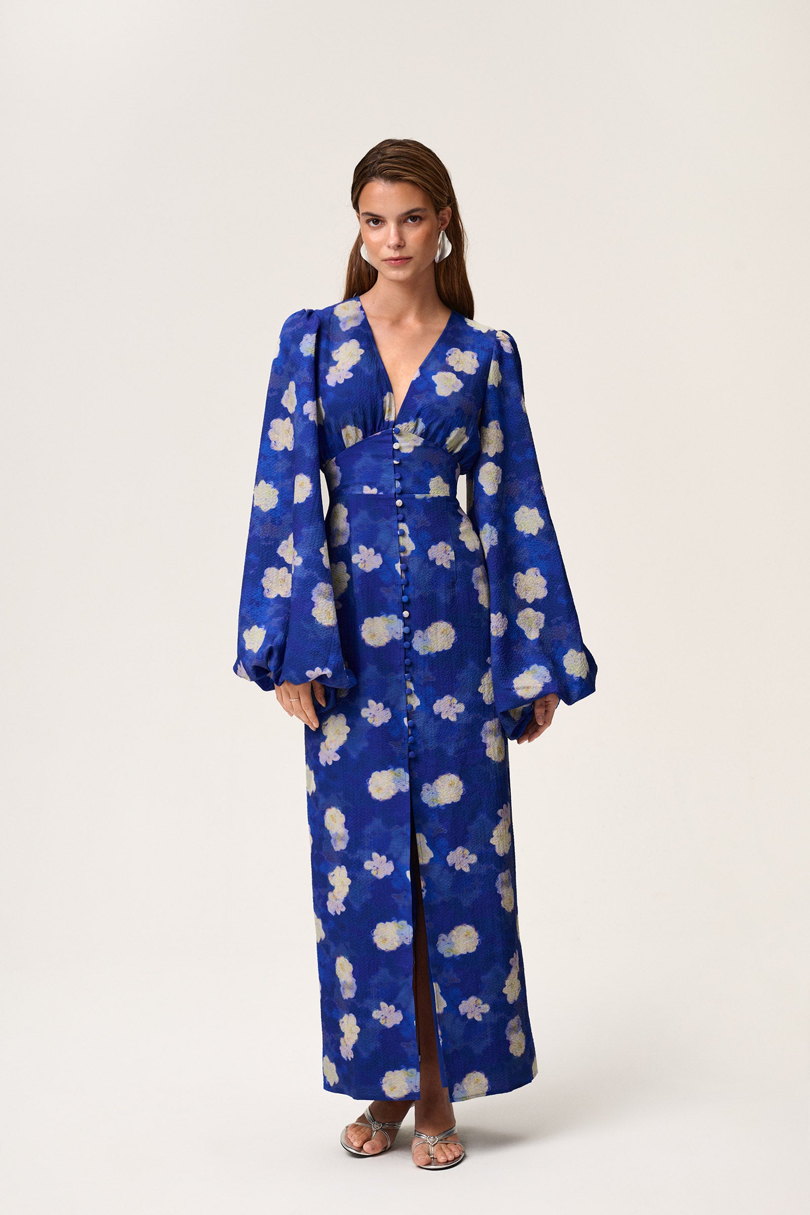 Positano Maxi Dress In Blue Shop Now Adoore positano-maxi-dress-in-blue-shop-now-adoore