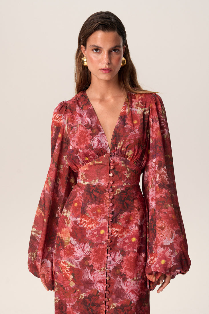 Positano maxi dress in rust – Shop dress – adoore.com