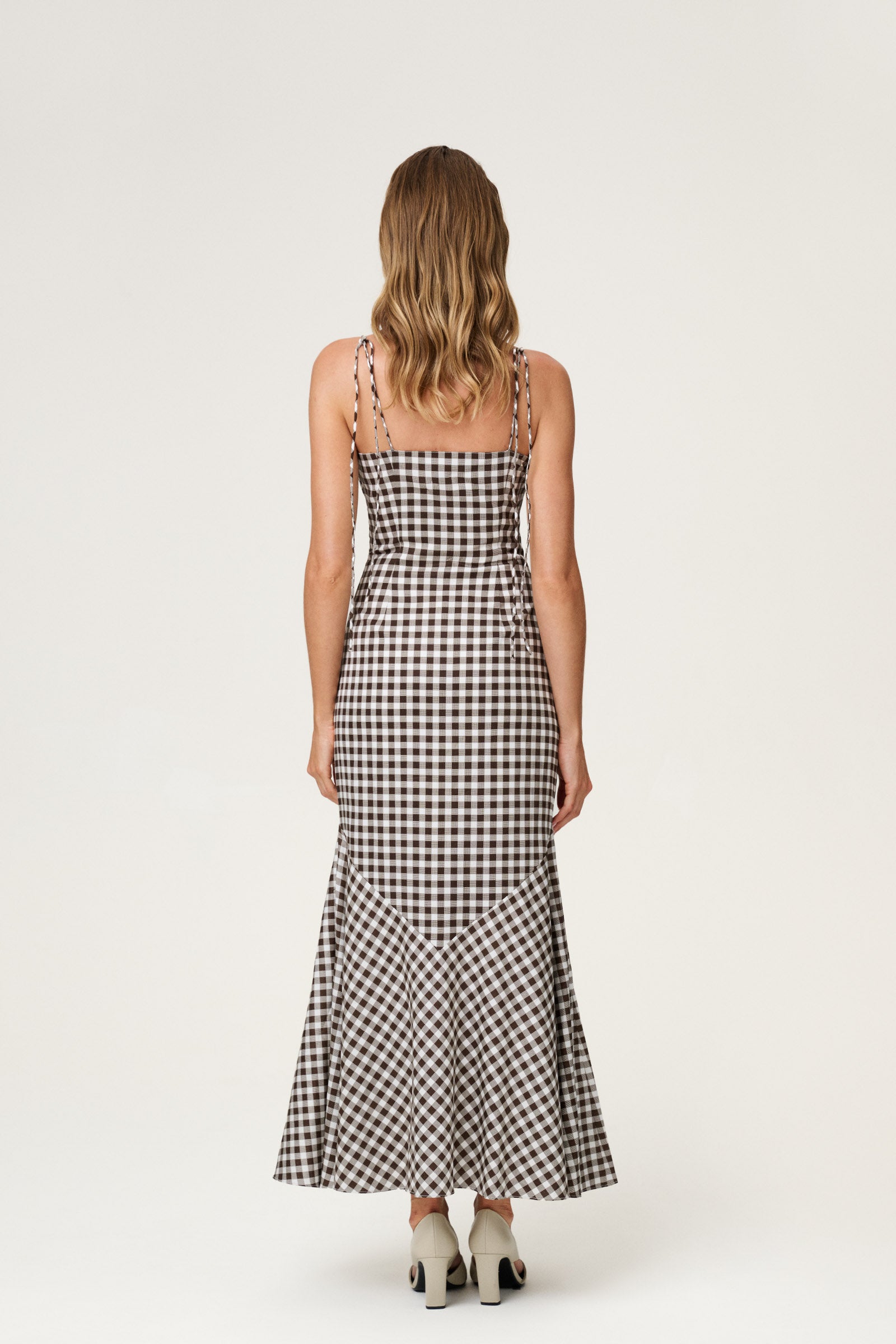 Varna Midi Dress In Gingham Shop Now Adoore varna-midi-dress-in-gingham-shop-now-adoore